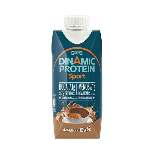 PASCUAL Dinamic protein sport Bebida de café con alto contenido en proteínas (30 g.) 330 ml.