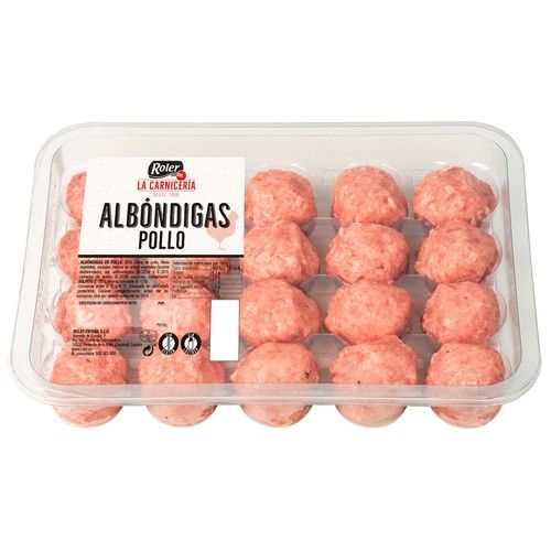 ROLER Albondigas burger meat de pollo 20 uds.