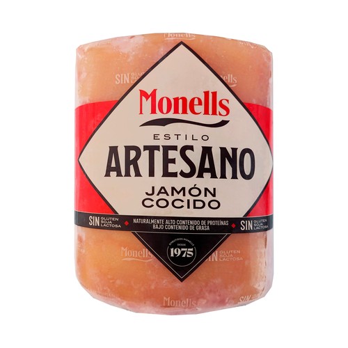 Jamón cocido artesano MONELLS - Loncha normal 2 a 3 mm
