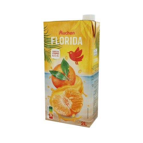 PRODUCTO ALCAMPO Bebida refrescante de zumo de naranja y mandarina Florida 2 l.