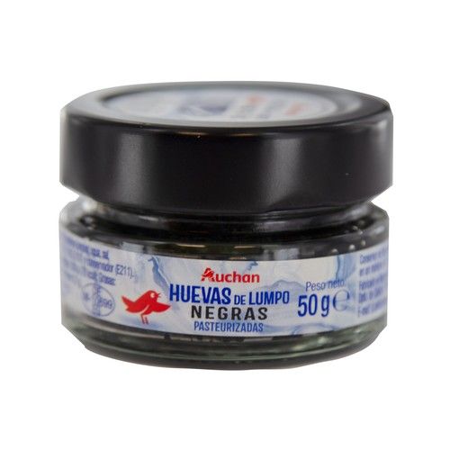 AUCHAN Huevas negras de lumpo procedentes de pesca sostenible certificada (MSC) 50 g Producto Alcampo.