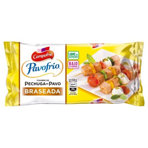CAMPOFRÍO Fiambre de pechuga de pavo braseada 340g