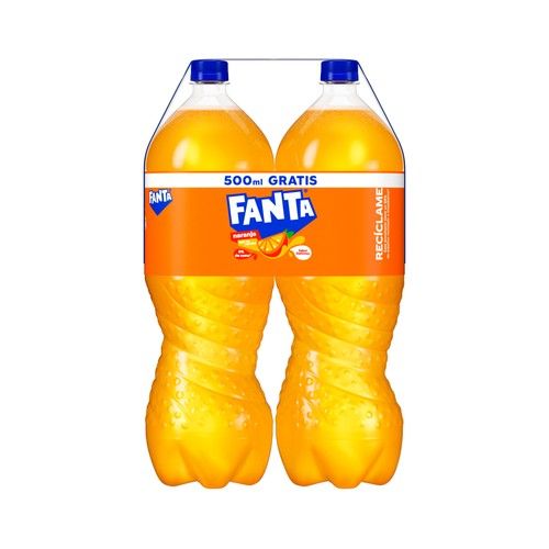 FANTA Refresco de naranja pack de 2 botellas x 2 l.