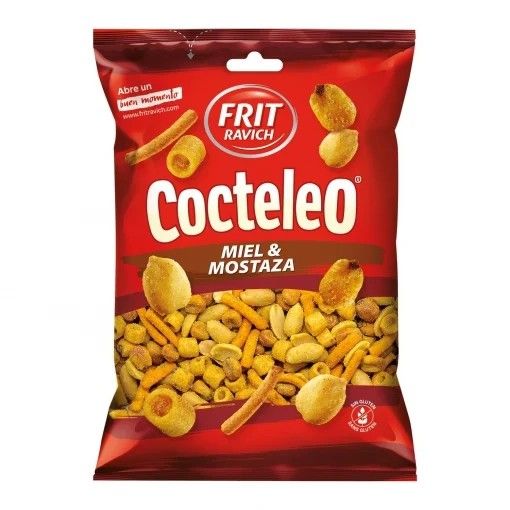 Cocktail de frutos secos sabor miel y mostaza Frit Ravich sin gluten 170 g.