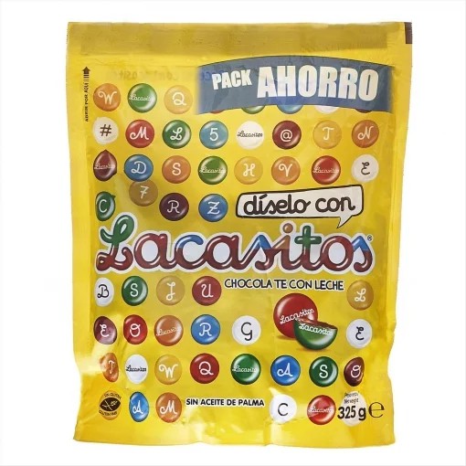 Grageas de chocolate Lacasitos sin gluten 325 g.