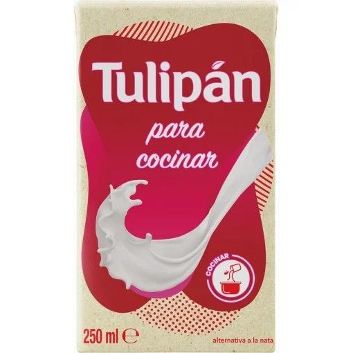 Nata vegetal para cocinar Tulipán sin lactosa 250 ml.
