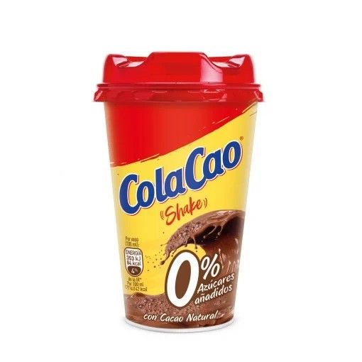Batido de cacao Shake Cola Cao sin azúcar añadido 200 ml.