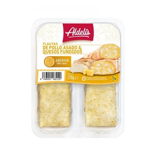 Tortita de pollo y quesos fundidos Aldelís 270 g.