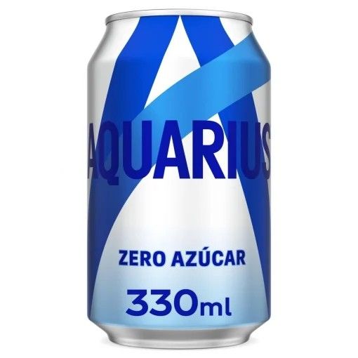 Aquarius sabor limón zero azúcar lata 33 cl.