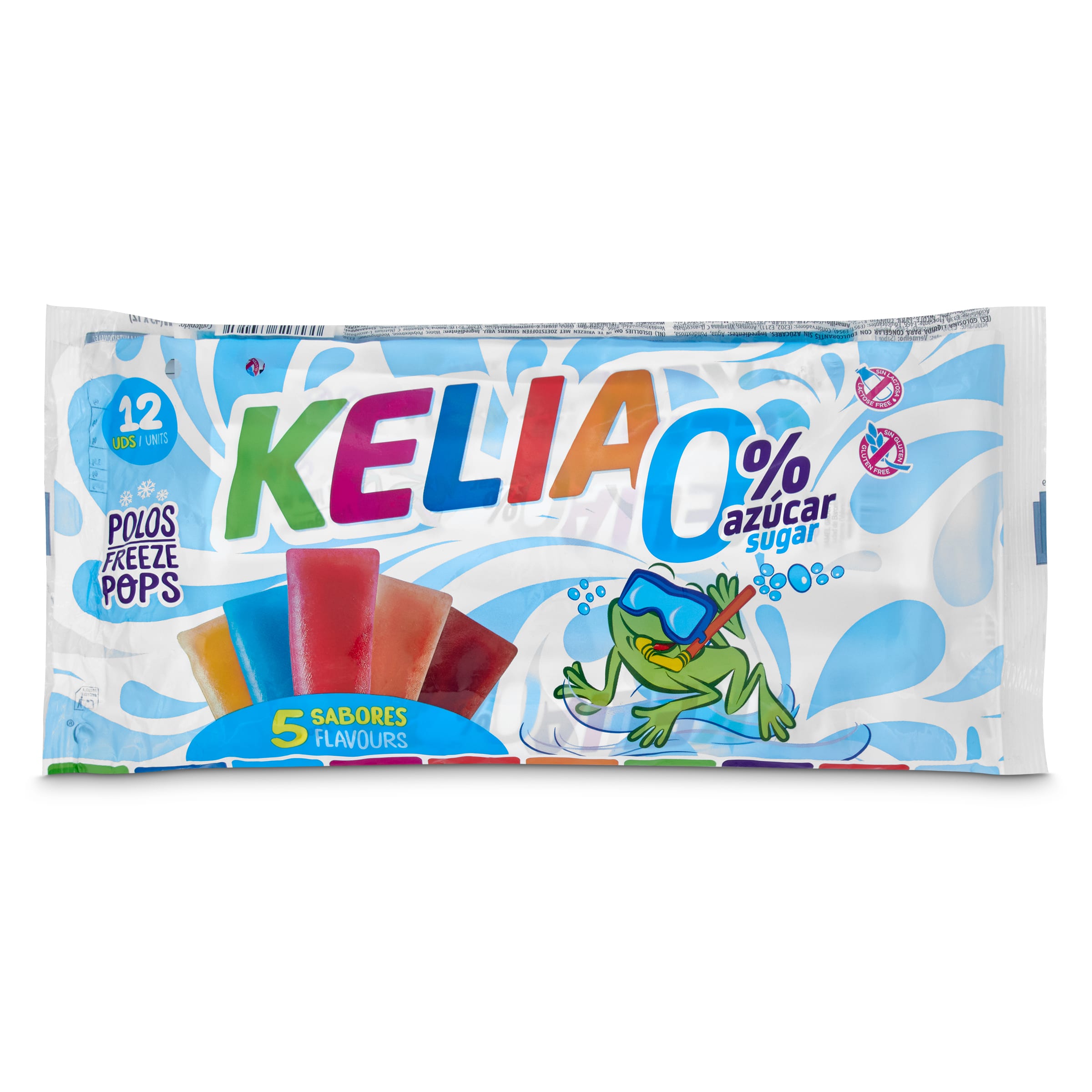 Mix polos para congelar sin azúcar Kelia 12 x 45 ml