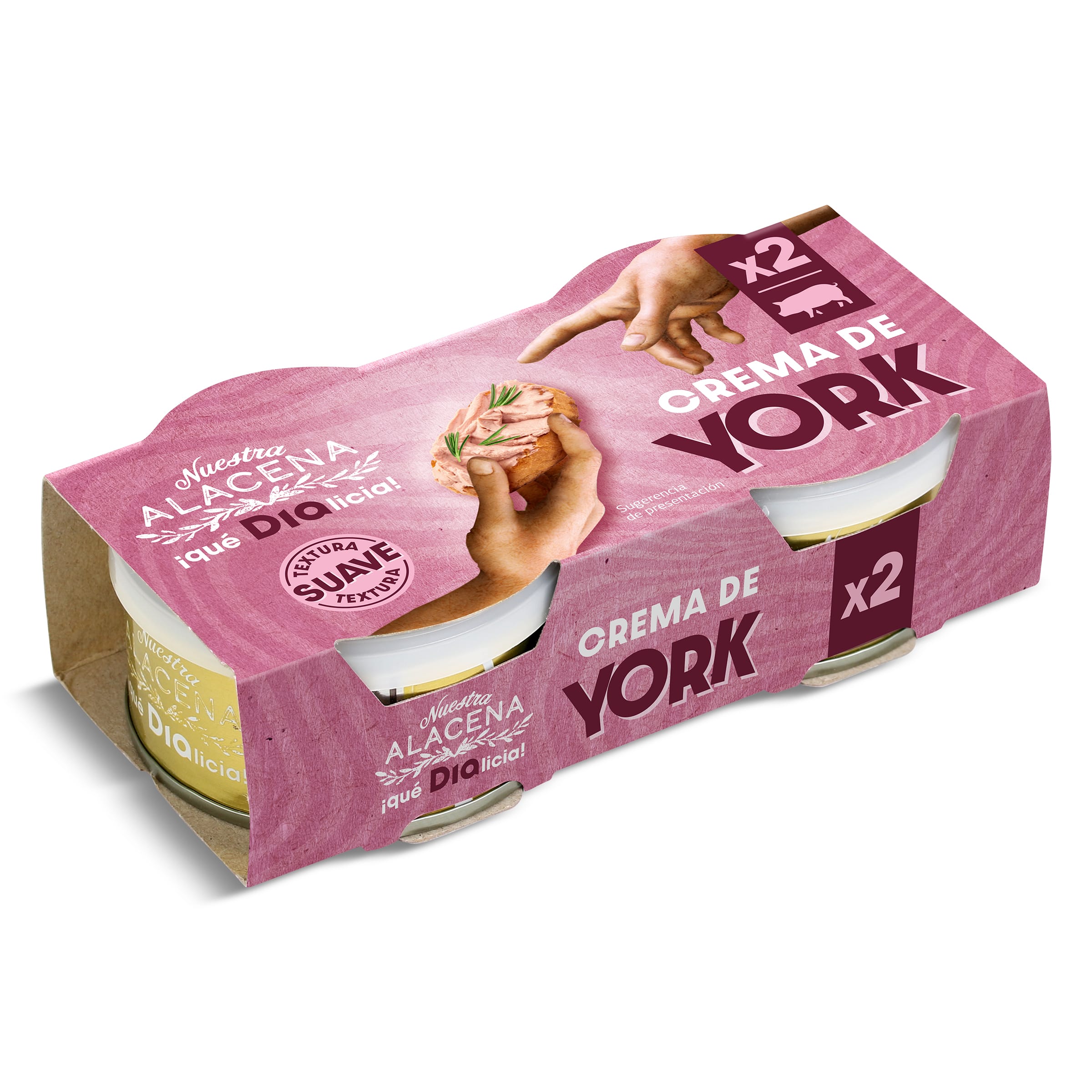 Crema de york Dia Nuestra Alacena 2 x 78 g