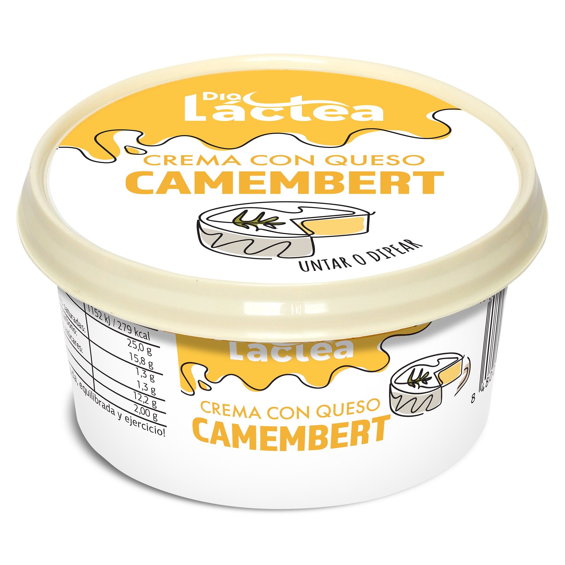 Crema de queso camembert Dia Láctea 125 g