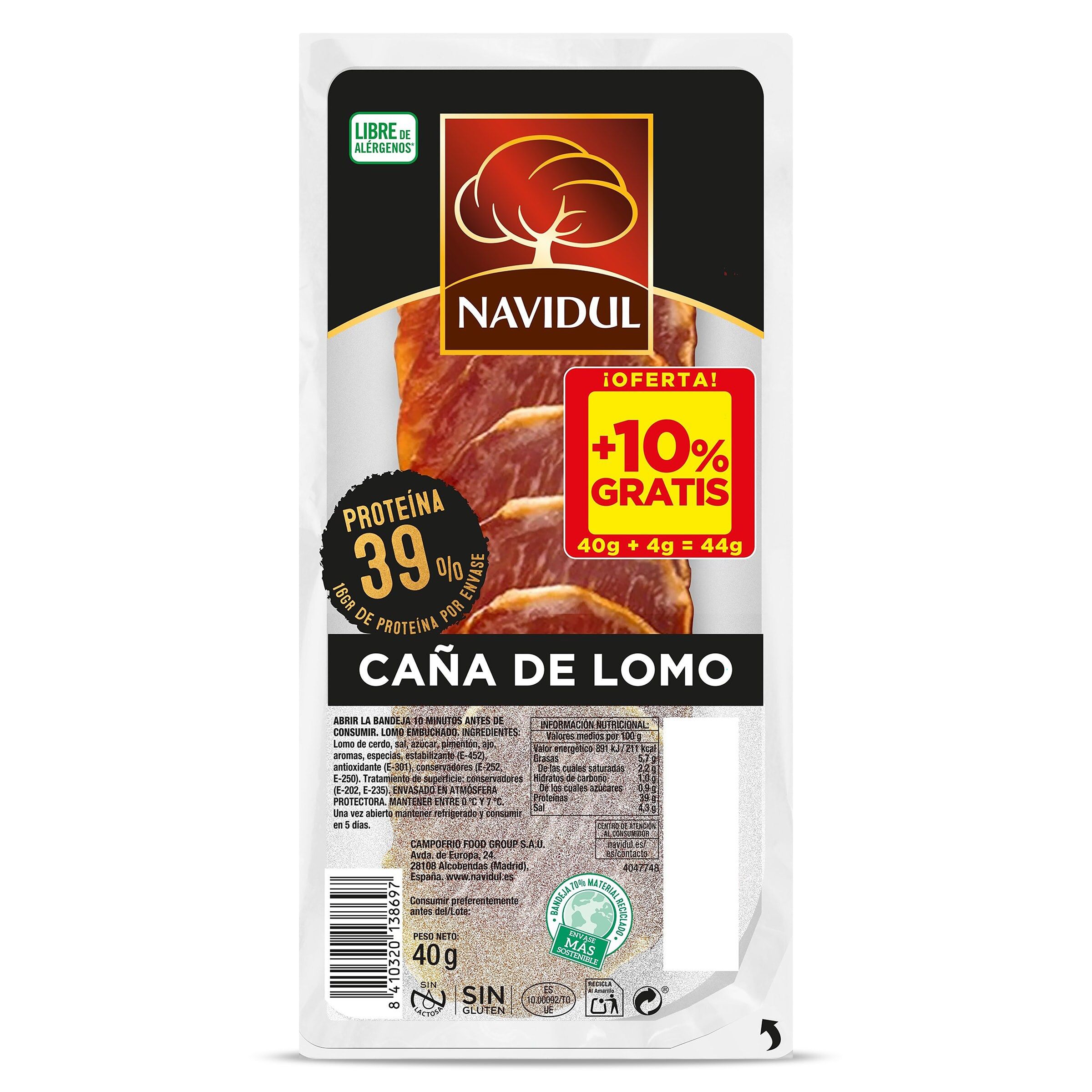 Caña de lomo Navidul 40 g
