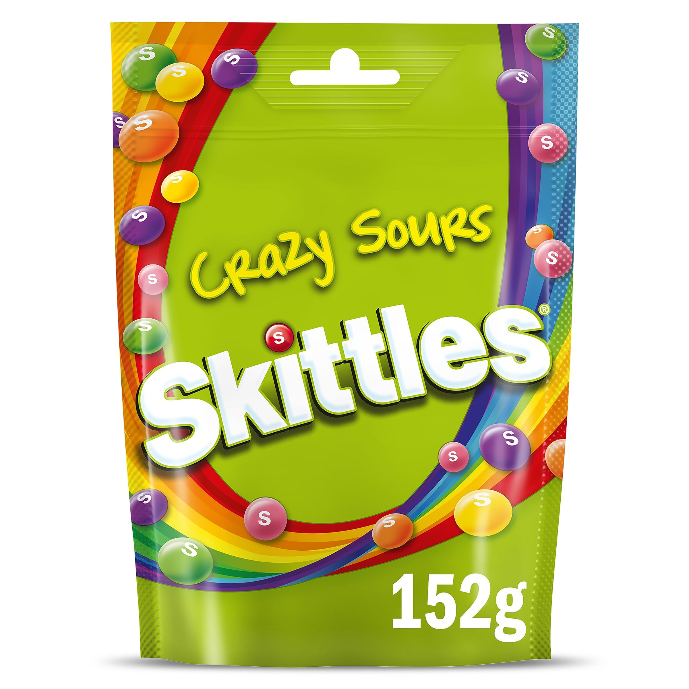 Caramelos masticables sabor fruta crazy sour Skittles bolsa 152 g