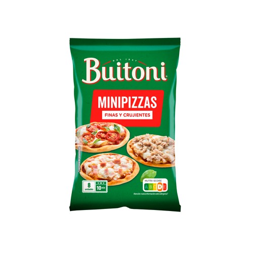 BUITONI Masa fina y crujiente para mini pizzas 265 g.