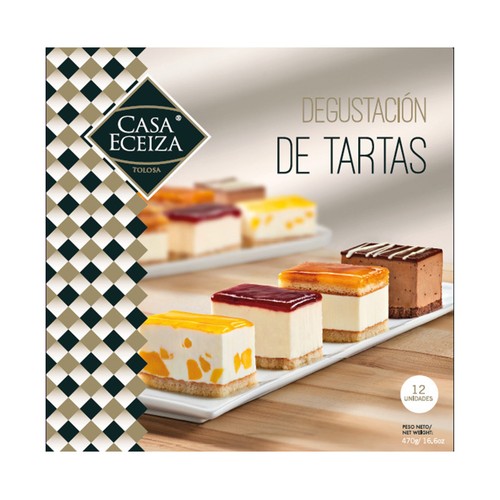CASA ECEIZA Surtido porciones de tartas congeladas CASA ECEIZA 470 g.