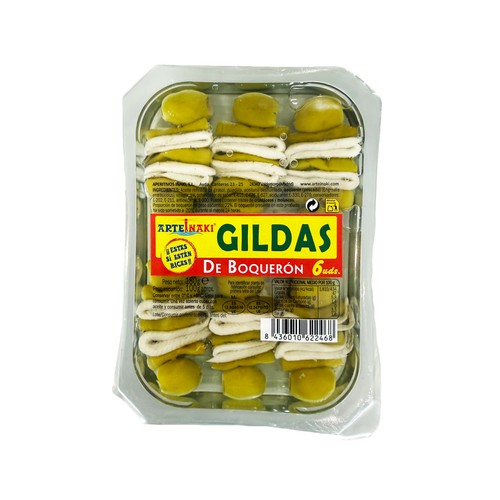ARTEIÑAKI Gilda de boquerón 6 uds. 100 g.