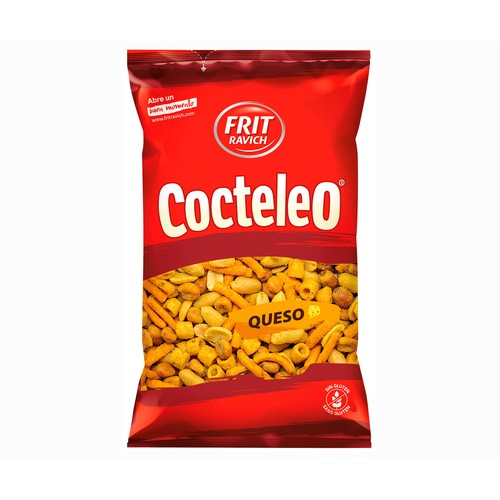 FRIT RAVICH Cocktail de frutos secos con sabor a queso 300 g.