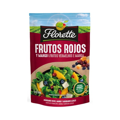 Frutos rojos y mango FLORETTE 55 g.