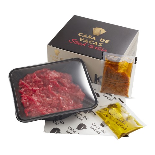 CASA DE VACAS Steak tartar listo para tomar 180 g.