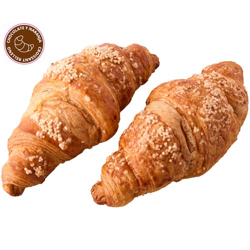 Croissant relleno de chocolate y naranja 2 uds. 180 g.