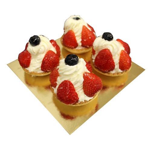 Tartaleta de fresas, 4 uds.