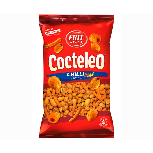 FRIT RAVICH Cocktail de frutos secos con sabor a barbacoa y chili 300 g.