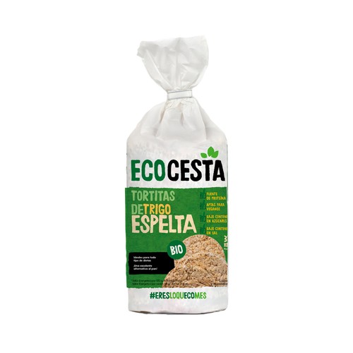 ECOCESTA Tortitas de trigo de espelta ecológicas ECOCESTA 108 g.