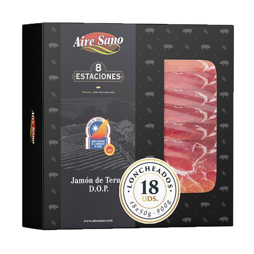 AIRESANO Maletin de jamón de teruel 18x50 g.