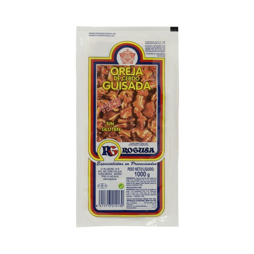 ROGUSA Oreja de cerdo guisada, lista para calentar y comer ROGUSA 1000 g.