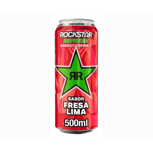 ROCKSTAR Bebida energética de fresa y lima 50 cl.