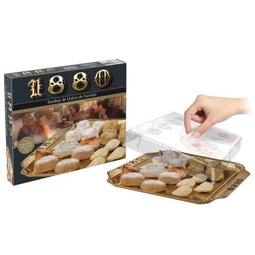 1880 Bandeja de dulces de navidad 270 g.