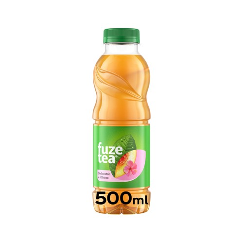 FUZE TEA Bebida de té con sabor a melocotón e hibisco botella 500 ml
