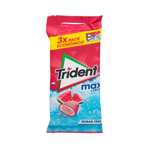 TRIDENT Chicles gragea relleno de sandía, max 3 uds. 60 g.