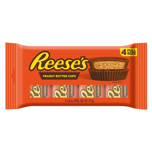 REESE"S Barrita de crema de cacahuete cubierto de chocolate pack 4 x 2 uds. 170 g.
