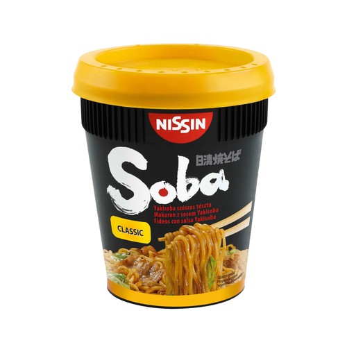 NISSIN SOBA Original Fideos Orientales (noodles) vaso 90 g.