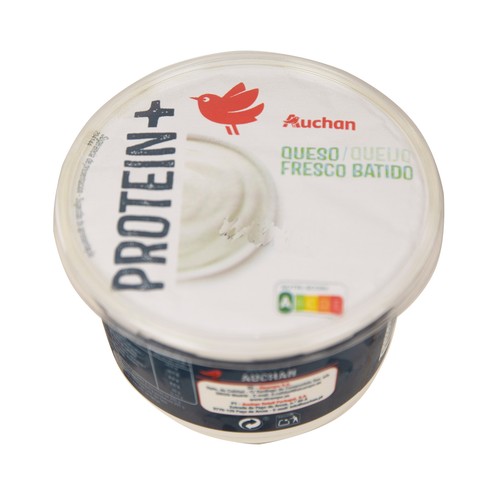 AUCHAN Queso fresco batido con extra de proteínas 500 g. Producto Alcampo