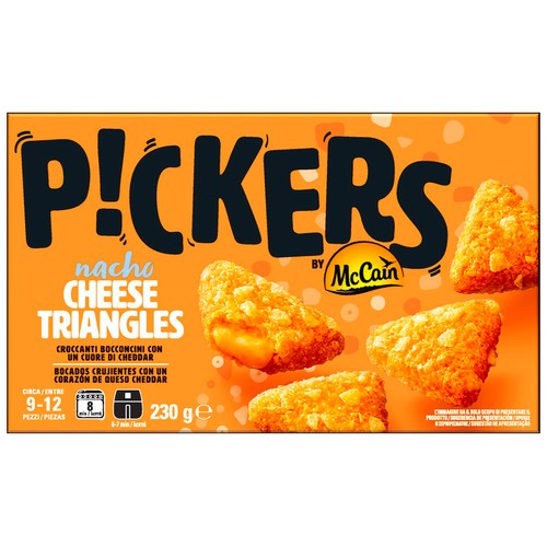 McCAIN Pickers Bocados crujientes con corazón de queso cheddar 230 g.