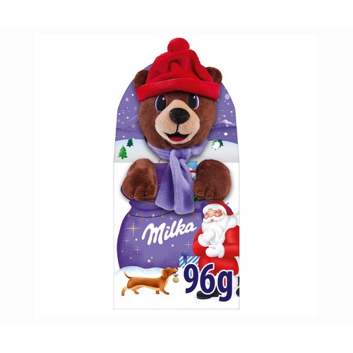 MILKA Chocolate con leche y un peluche 96 g.