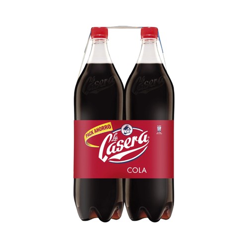 Refresco de cola LA CASERA pack de 2 botellas de 1,5 litros