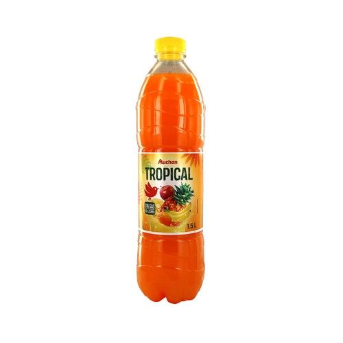 PRODUCTO ALCAMPO Refresco sabor tropical sin gas botella de 1,5 l.
