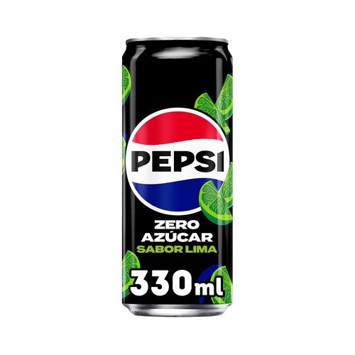 PEPSI ZERO Refresco de cola a la lima Zero azúcar lata 33 cl.