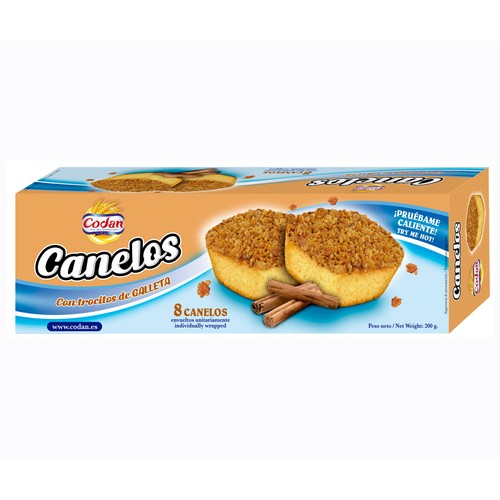CODAN Bizcochito canelos 8 uds. 200 g.
