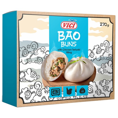 VICI Pan Bao rellenos de pollo Teriyaki 270 g.