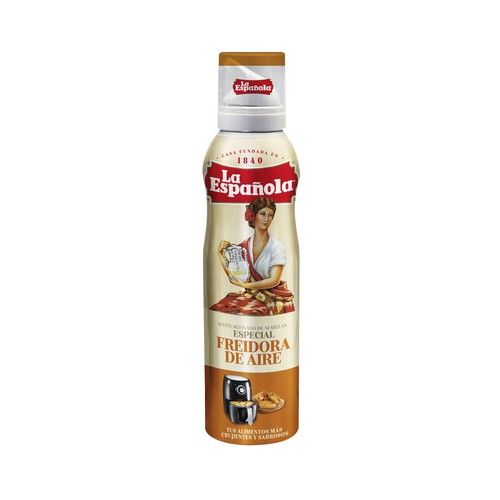 Aceite de oliva de semillas en espray, especial para freidora de aire 200 ml.