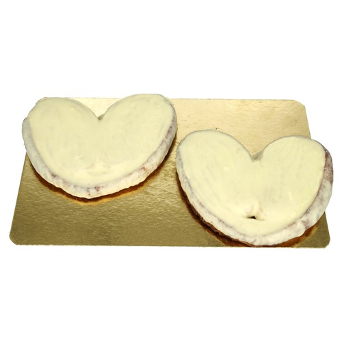 Palmera recubiertas de chocolate blanco, 2 uds, 250g.