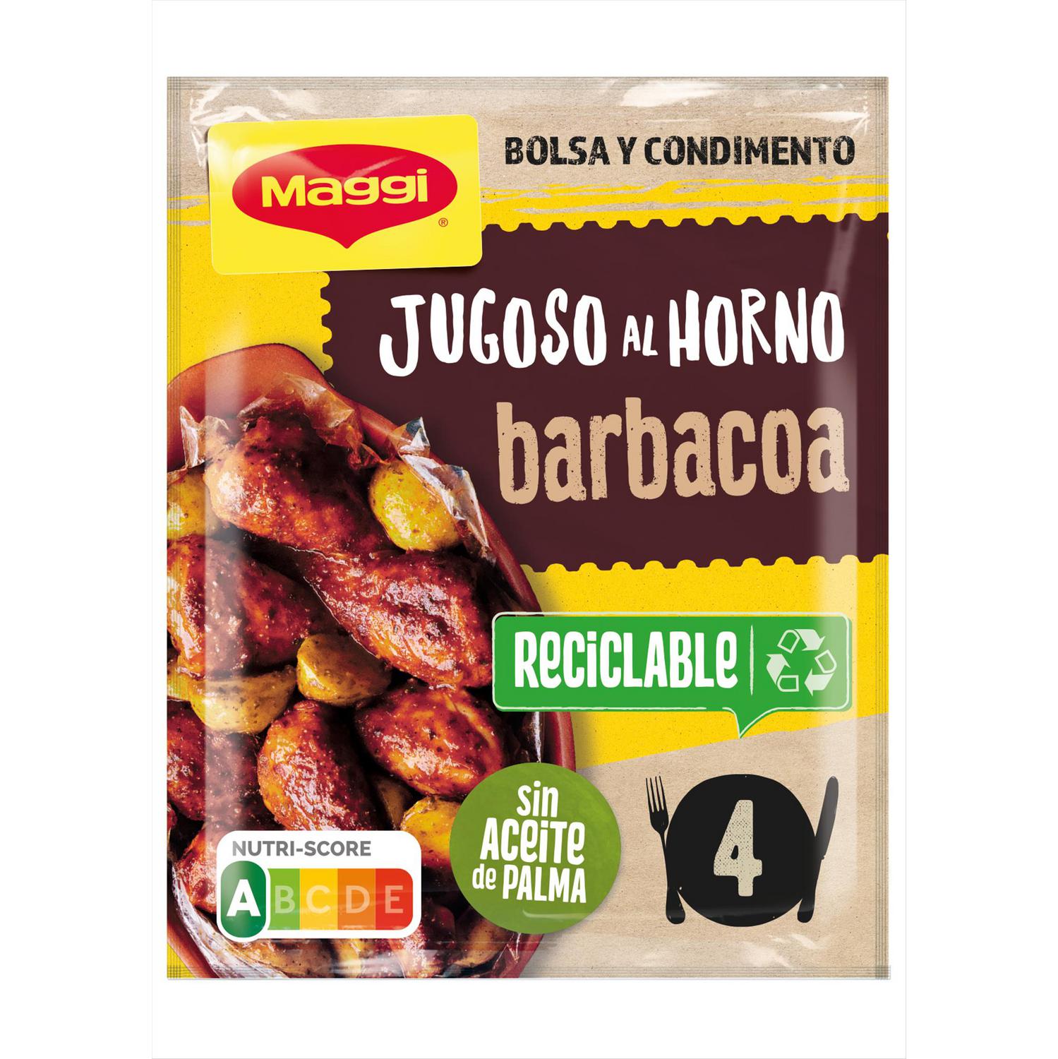 Sazonador para pollo a la barbacoa Jugoso al Horno Maggi 30 g.