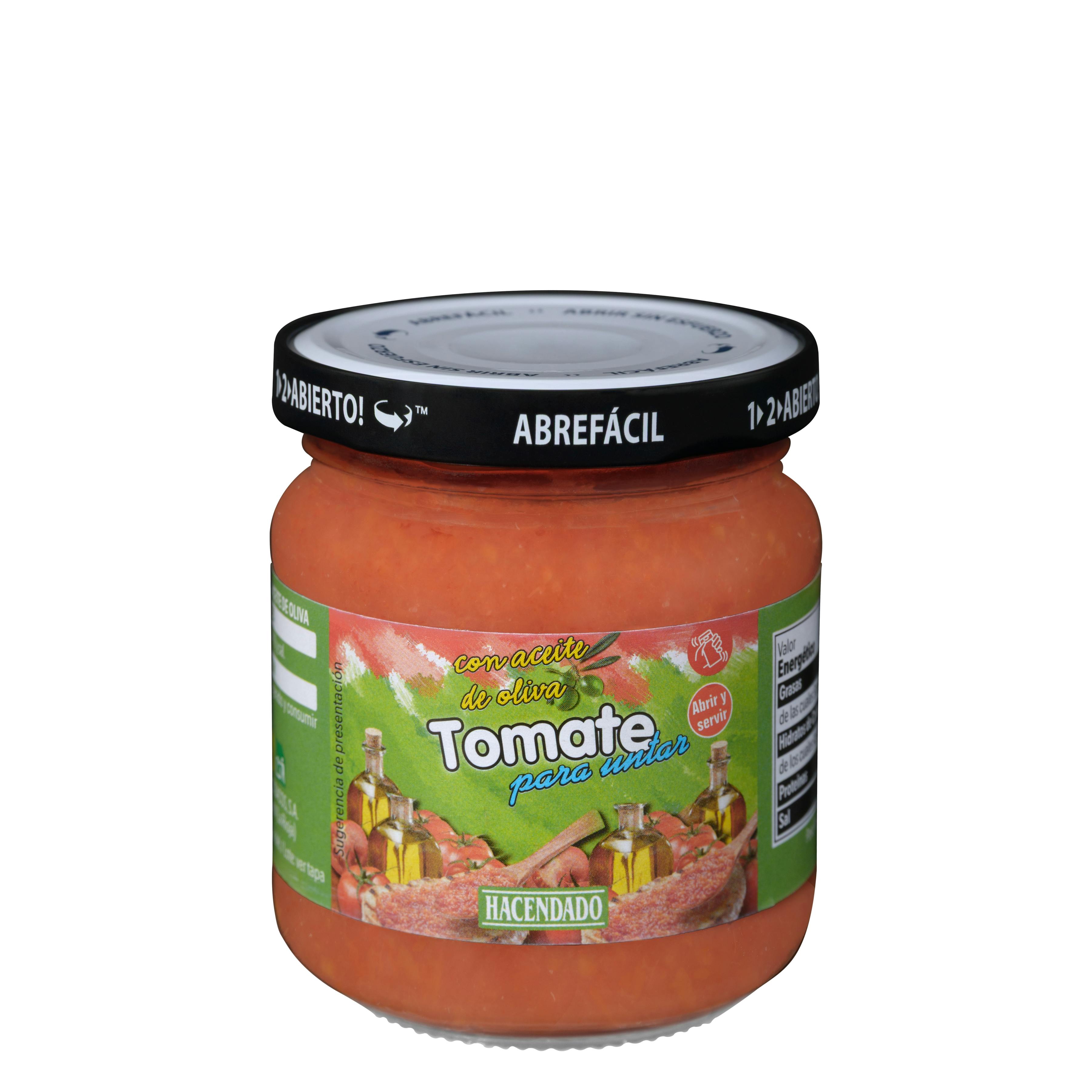 Tomate para untar Hacendado con aceite de oliva