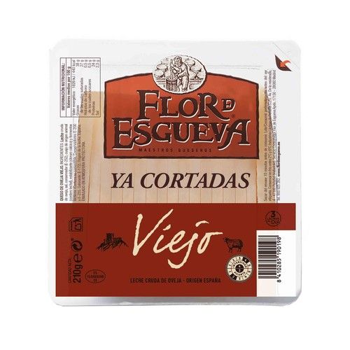 FLOR DE ESGUEVA Queso cortado viejo de oveja FLOR DE ESGUEVA TAPAS MAESTRAS 210 g.