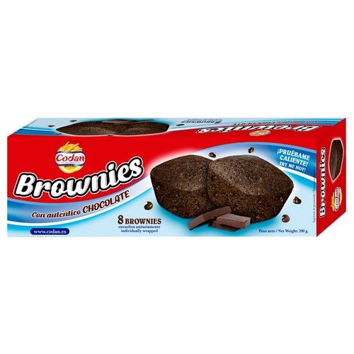 CODAN Bizcochito brownie 8 uds. 200 gr.